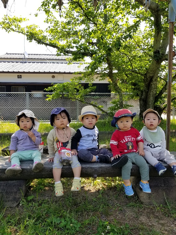 できるようになったよ！そら組（１歳児）