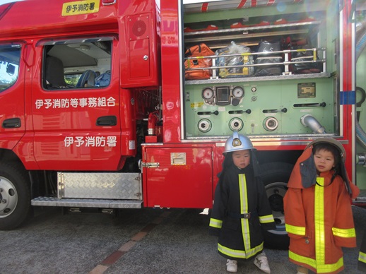 消防車が来たよ🚒